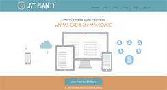 Desktop Screenshot of listplanit.com